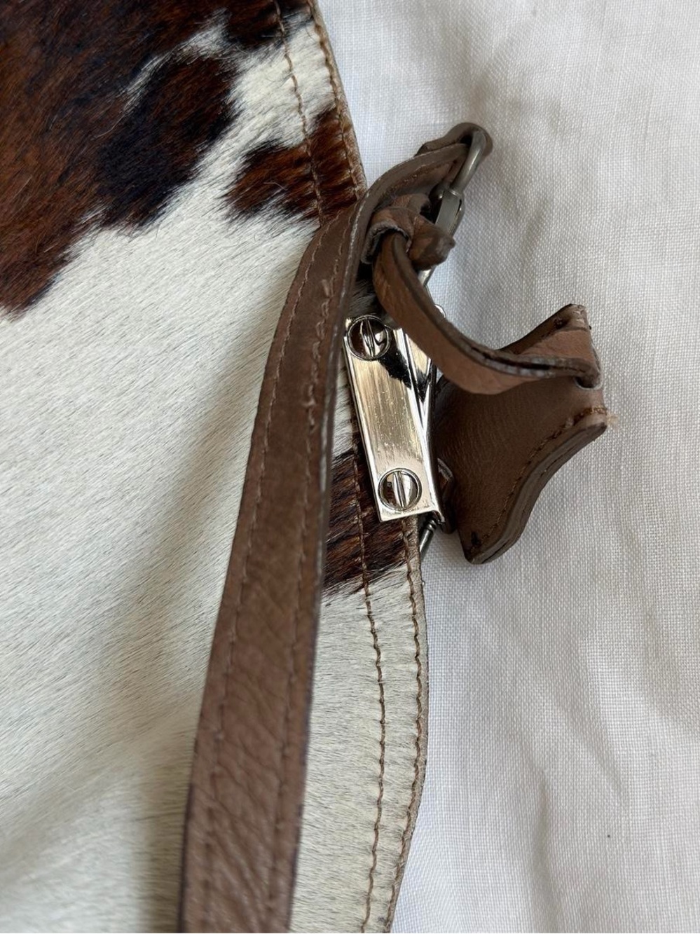 Vintage Italian cowhide oversized bag - Picture 3 of 6